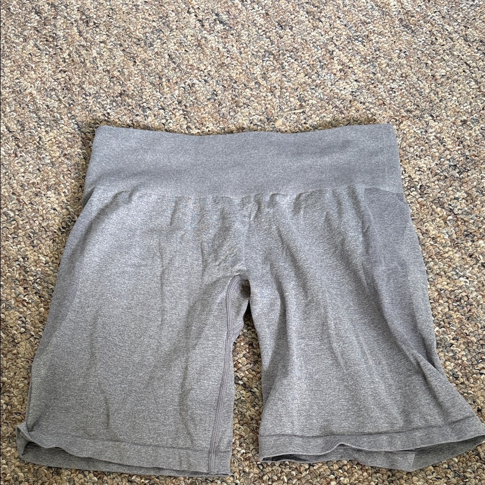 NVGTN Gray High-Rise Bike Shorts